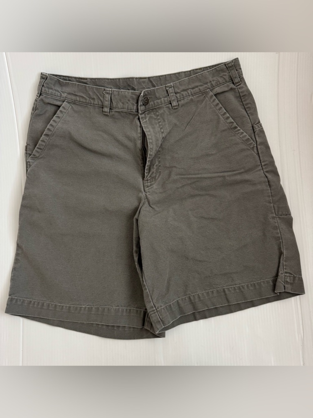 Vintage Patagonia Men's Flat Front Shorts - Charcoal